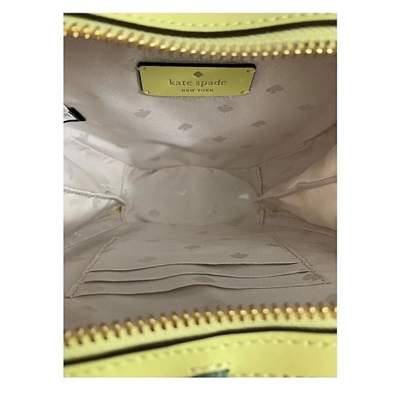 NWT Kate Spade ♠️ HONEYCRISP APPLE Quilted Smooth Leather Crossbody Bag/Purse - Picture 6 of 9